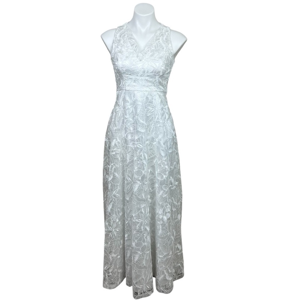 Lulus White Embroidered Sleeveless Maxi Dress
V-Neck Small Women’s Wedding
